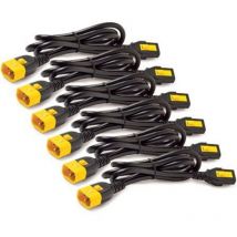 AP8706S-WW Kabel de Übertragung Schwarz 1,83 m C13 Koppler C14 Koppler C14 Koppler - APC