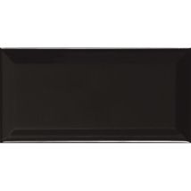 Ape 4084096691 Metro Biselado Negro Brillo 10x20 Pasta Roja - Ref: 4084096691