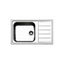 Apell Lng861irbc Linear Lavello Da Incasso 1 Vasca Con Gocciolatoio A Destra 86x50 Cm Acciaio Inox Colore Spazzolato