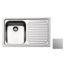 Apell Ro791irac Roma Lavello Da Incasso 1 Vasca 79x50 Cm Gocciolatoio Destro Colore Acciaio Inox