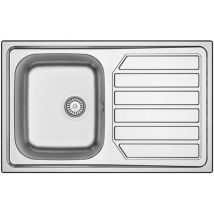 Apell Id861irbc Serie Idea Lavello Da Incasso 1 Vasca Gocciolatoio Destra 86x50 Cm Acciaio Inox Aisi 304 Colore Inox
