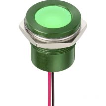Q22F5AGXXSG24AE LED-Signalleuchte Grün eben 24 v/ac, 24 v/dc 9.0 v 980 mcd - Apem