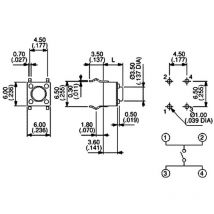 Apem - PHAP3301D PHAP3301D Drucktaster 12 v/dc 0.05 a 1 x Aus/(Ein) tastend 1 St.