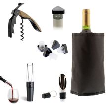 Apérifun - Set Prestige 6 Pièces Pour Dégustation Des Vins - Noir