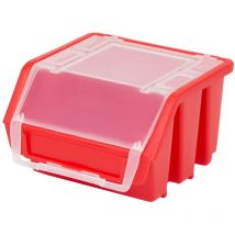 Patrol - Apilable Caja Caja Caja Ergo con tapa Talla 1 Rodamientos Rojo