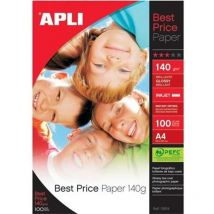 Photo Paper A4 140gsm Glossy White (Pack 100) - Apli