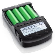 Batterie-Ladegerät 1000 mA, für Akku, mit USB-Ladeport für Li-ion / 18650 / Ni-MH / Ni-CD Akkus - Aplic