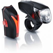 Led Akku Fahrradlbeleuchtung mit Front & Rücklicht StvZO zugelassenes Fahrradlampen - Aplic