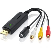 Usb Audio Video Grabber - vhs - Videoadapter zur Bearbeitung, usb zu S-Video, Composite, Cinch - Aplic