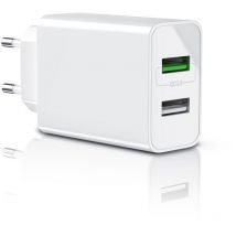 USB-Ladegerät 3000 mA, 2-Port, 30W, Quick Charge 3.0 (qc 3.0) Schnelladefunktion - Aplic
