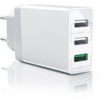 USB-Ladegerät 3000 mA, 3-Port Netzteil, Quick Charge 3.0, 2x usb Port + 1x qc 3.0 Port - Aplic
