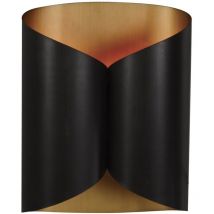 Aplica metal negro Papiro