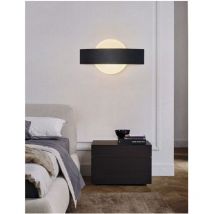 Trade Shop - Aplique Led Moderno Negro 8 W Doble Emision Luz 6500k 3000k 4000k E17 -