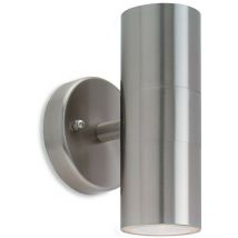 Firstlight Fusion - 2 pared ligera de acero inoxidable IP44, GU10