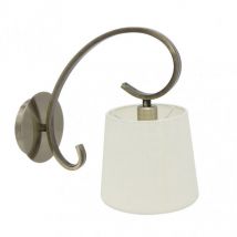 Senko - Appliquer Bogota 1xe14 Cuir beige abat-jour 25x15x28 Cm