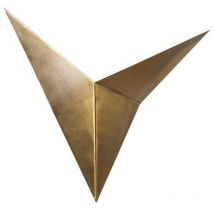 Ozaia - Aplique de pared de metal bronce H34 cm - bird