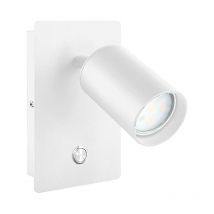 F-bright - aplique pared led IP20 con interruptor GU10 blanco