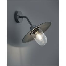 Aplique 1xE27 Brenta Cristal Antracita Difusor IP44 Trio Iluminación