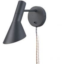 Aplique de Pared con Cable y Enchufe 'oslo' E27 - Alpinaluz