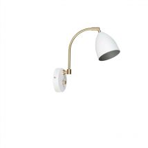 Belid - Deluxe - Lámpara de pared interior 1 luz Blanca, Latón