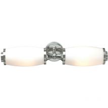 Elstead - Eliot - Aplique doble para baño 2 luces Cromo pulido IP44, G9
