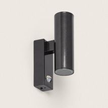 Efectoled - Aplique de Pared Exterior Acero Inoxidable con Sensor pir Pimlico Antracita