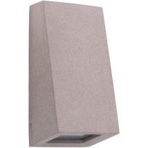 Forlight - Aplique de pared exterior Karen Big acabado Cemento IP44 15W E27