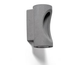 Aplique de Pared Exterior led Regulable 12W Cemento Brinvo Gris Piedra