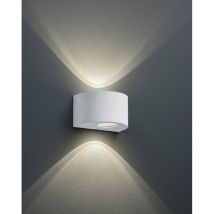 Reality - Aplique Led Doble Haz Rosario Blanco Alt. 15 cm IP44 Trio Lighting