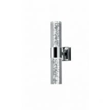 Trio - Aplique Doble Led Arriba y Abajo Bolsa Cromo con Burbujas IP44 Lighting