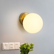 Aplique de pared, lámpara de cristal de bola de arte creativo de luz de techo, adecuado para estudio, pasillo, guardarropa - Comely