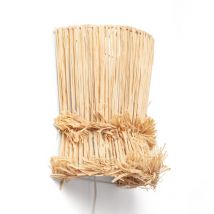Aplique de Pared Rafia Alhena Iluzzia Natural