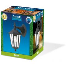 Garza - Lighting Outdoor - Aplique Descendente aura, Casquillo E27, Protección IP44 contra Polvo y Agua, Válido para led y cfl, color Negro