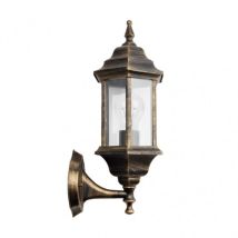 Fabrilamp - fab 149461016 Appliquer Ext.aluminio Pollux Peq.1xe27 Neg / oro Ip44 42x16x20 Cm