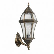 Fabrilamp - fab 149661016 Appliquer Extérieur Aluminium Becrux 1xe27 Neg / oro Ip44 59,5x25x26 Cm