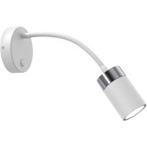 Aplique flexible Joker blanco/cromo 1xGU10