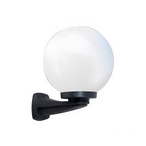 Aplique globe 1xE27 IP55 resina negra