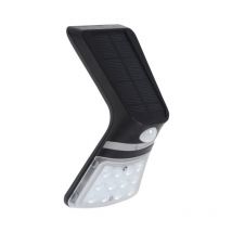Aplique ilumin solar 1,5w 220lm 4000k ip65 ext. par polic ne