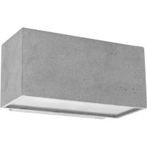 Aplique IP44 alma E27 15 cemento