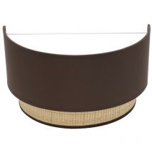 Aplique Kandy 1xe27 Natural/marron 17x30x15 Cm