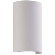 Lampenwelt - Lindby Lámpara de pared led 'Jenke' en Blanco Cerámica, Arcilla, Yeso