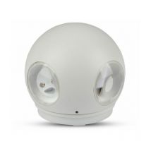 V-tac - Aplique Esférico led 4 led cob 4W Color Blanco 3000K IP65