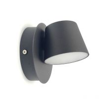 Electrobilsa - aplique led deco direccion ajustable 6W 2700K 100o 100-240V negro