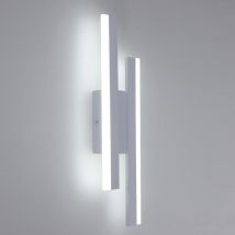 Aplique led Moderno Líneas Aplique pared Blanco Frío 6000K Para dormitorios salones pasillos vestíbulos Blanco - Goeco