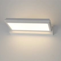 Cristalrecord - Aplique de pared led regulable 'New Or' (30W 3000K 1800lm) IP20 fabricado en aluminio color blanco