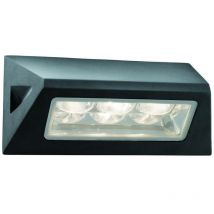 Outdoor - Aplique de exterior led 3 luces Negro IP44 - Searchlight