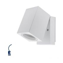 Aplique LED de pared para 1xGU10 impermeable IP44 blanco