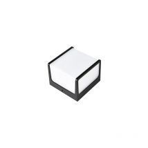 Aplique led pvc cubo negro 15 w 4200K neutro IP65