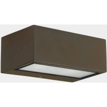 Leds-c4 - Aplique Ip66 Nemesis Aluminium 70170Mm R7S 100W Marrón 1498Lm