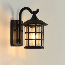 Aplique Pared Exterior, Linterna Lampara Pared Lampara Impermeable De Aluminio Y Vidrio Jardin Retro Luces Exterior DecoracióN RúStica E27 Lamparas